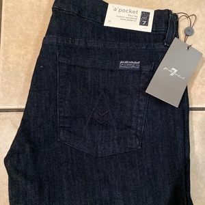 7 For All Mankind "a" pocket flare leg